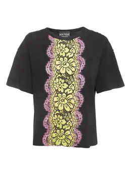 Moschino Pre-Owned: Кружевная футболка 