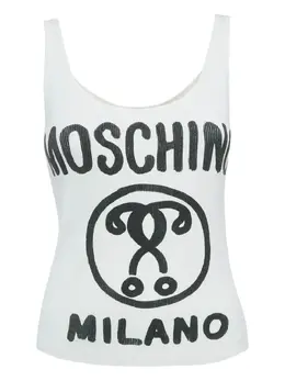 Moschino Pre-Owned: Майка с принтом 