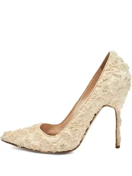 Manolo Blahnik: Светлые туфли 