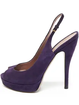 Gucci Pre-Owned: Фиолетовые туфли 
