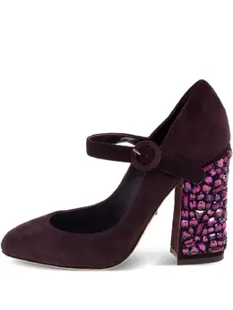 Dolce & Gabbana Pre-Owned: Бордовые туфли 