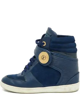 Louis Vuitton Pre-Owned: Голубые кроссовки 