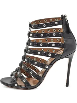 Aquazzura: Чёрные сандалии 