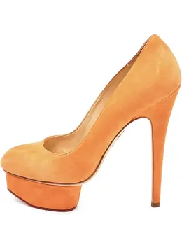 Charlotte Olympia: Оранжевые туфли 