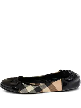 Burberry Pre-Owned: Чёрные балетки 