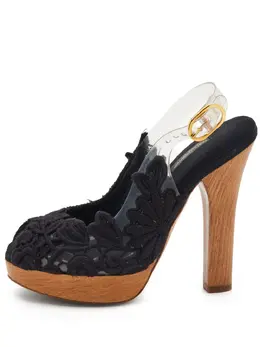 Dolce & Gabbana Pre-Owned: Чёрные сандалии 