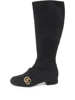 Gucci Pre-Owned: Чёрные ботинки 