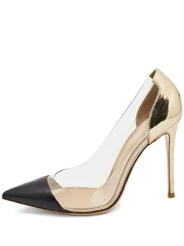 Gianvito Rossi: Чёрные туфли  Plexi