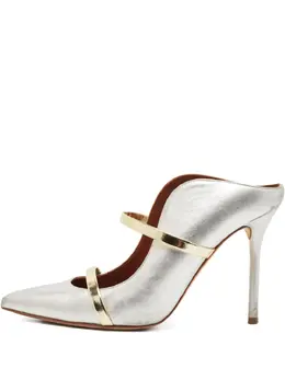 Malone Souliers: Серебристые сабо 