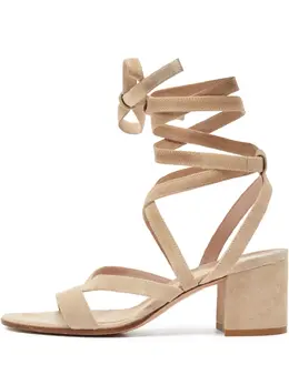 Gianvito Rossi: Бежевые босоножки 