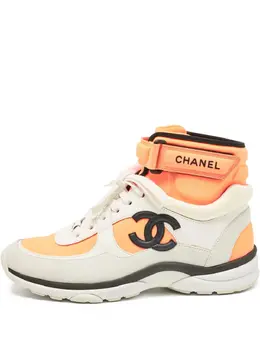 CHANEL Pre-Owned: Белые кроссовки 