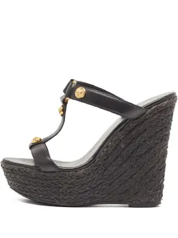 Versace Pre-Owned: Чёрные босоножки 