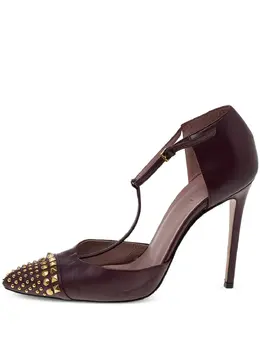 Gucci Pre-Owned: Бордовые туфли 