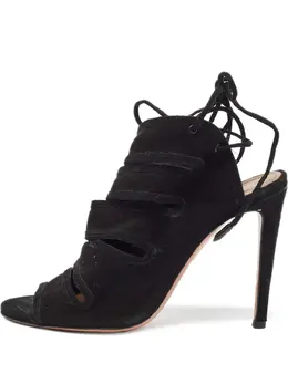 Aquazzura: Чёрные сандалии 