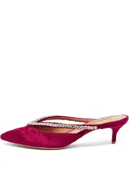 Aquazzura: Розовые сабо 