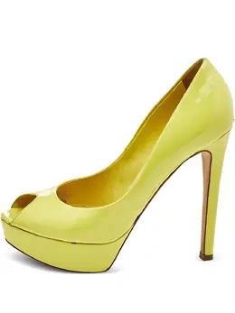 Christian Dior Pre-Owned: Жёлтые туфли 