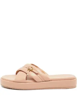 Gianvito Rossi: Бежевые сандалии 