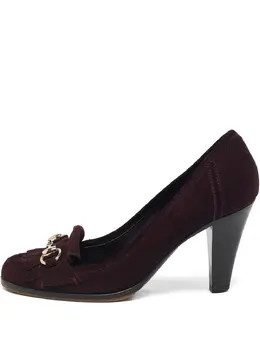 Gucci Pre-Owned: Бордовые туфли 