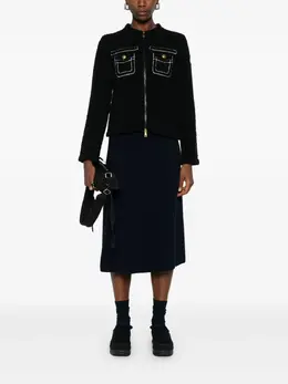 Moncler: Синий кардиган 