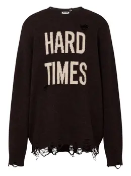 Moschino: Коричневый свитер 