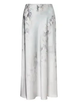 Alberta Ferretti: Атласная юбка 
