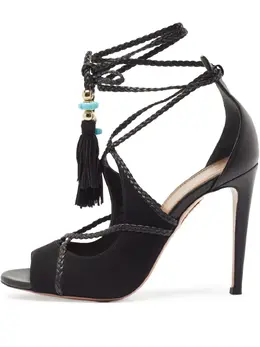 Aquazzura: Чёрные босоножки 