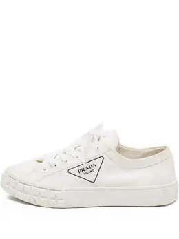 Prada Pre-Owned: Белые кроссовки 