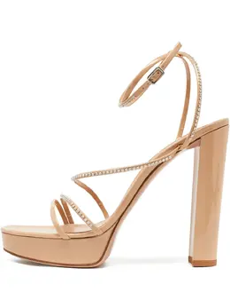 Gianvito Rossi: Бежевые сандалии 