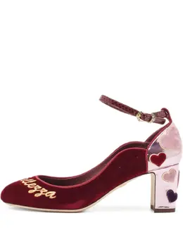 Dolce & Gabbana Pre-Owned: Бордовые туфли 