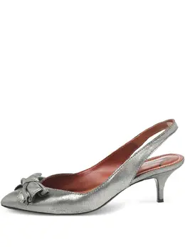 Lanvin Pre-Owned: Серебристые босоножки 
