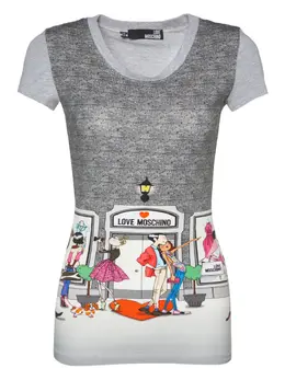 Moschino Pre-Owned: Футболка с принтом 
