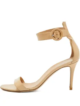 Gianvito Rossi: Бежевые сандалии  Portofino