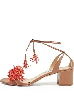 Aquazzura: Бежевые сандалии 