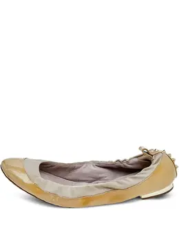Burberry Pre-Owned: Бежевые балетки 