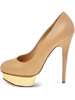 Charlotte Olympia: Бежевые туфли 