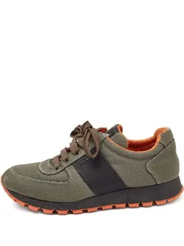 Prada Pre-Owned: Кроссовки цвета хаки 