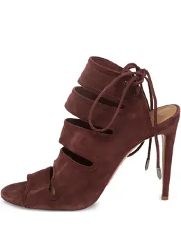 Aquazzura: Бордовые сандалии 