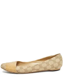 Gucci Pre-Owned: Бежевые балетки 