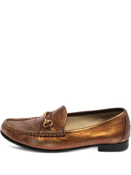 Gucci Pre-Owned: Коричневые лоферы 