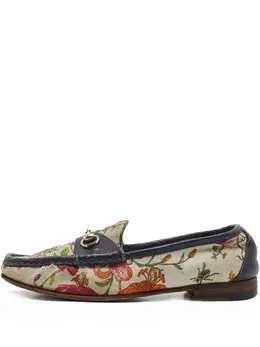 Gucci Pre-Owned: Синие лоферы 