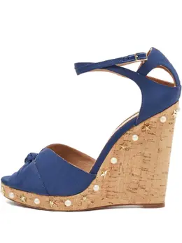 Aquazzura: Голубые сандалии 