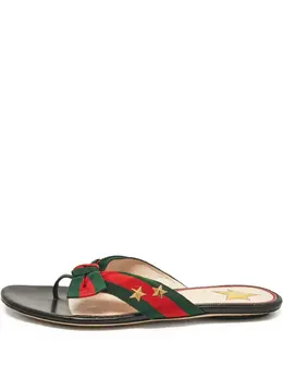 Gucci Pre-Owned: Чёрные сандалии 