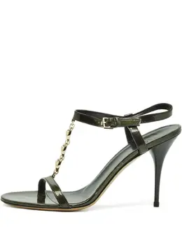 Gucci Pre-Owned: Зелёные босоножки 