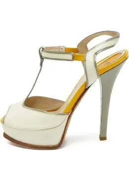 Fendi Pre-Owned: Белые босоножки 
