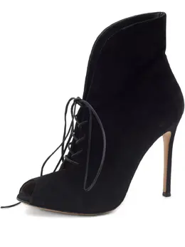 Gianvito Rossi: Чёрные ботинки 