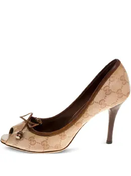 Gucci Pre-Owned: Бежевые туфли 