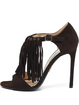 Prada Pre-Owned: Коричневые сандалии 