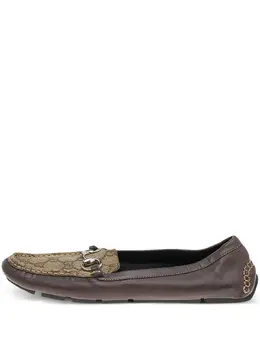 Gucci Pre-Owned: Бежевые лоферы 