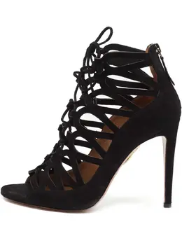 Aquazzura: Чёрные сандалии 