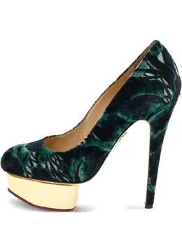 Charlotte Olympia: Зелёные туфли 